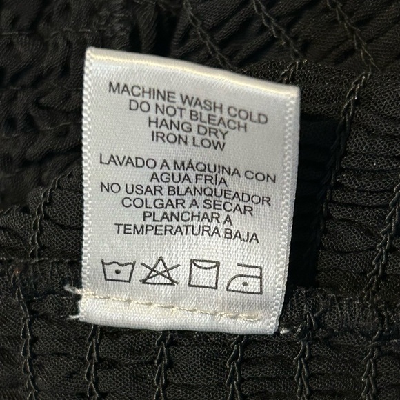 Love Tree Black Ribbed Ruched Mini Dress Size Large - Picture 5 of 5